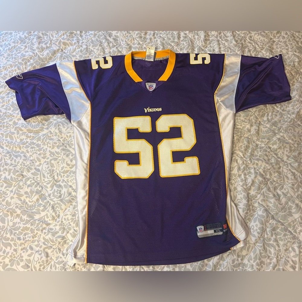 Chad Greenway Vikings Jersey Size XL